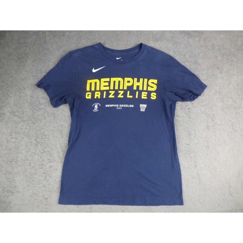 Nike Memphis Grizzlies Mens Navy Blue 2023 NBA Playoffs Graphic T-Shirt Small